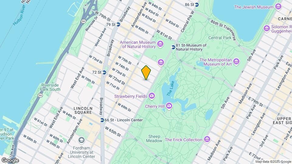 16 W 74th St Map and Location Details