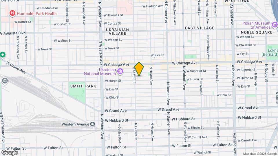 2146 W Huron St, Unit 1 Map and Location Details