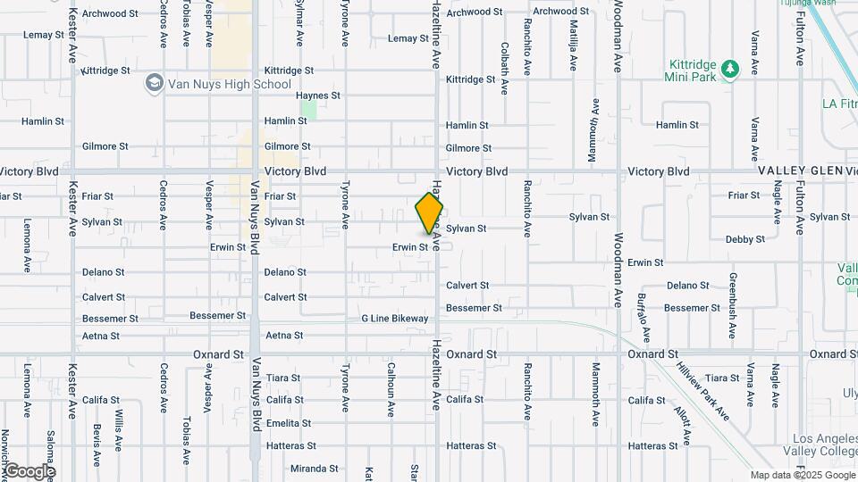 14109 Erwin St Map and Location Details