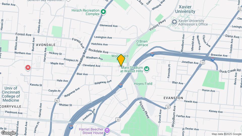 993 Cleveland Ave Map and Location Details