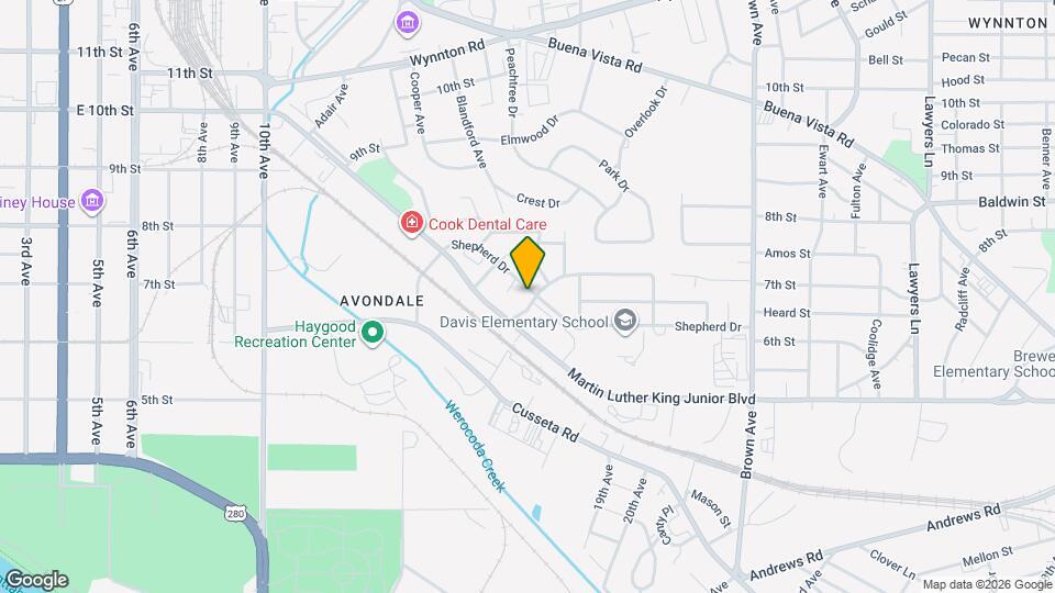 1516 Shepherd Dr Map and Location Details