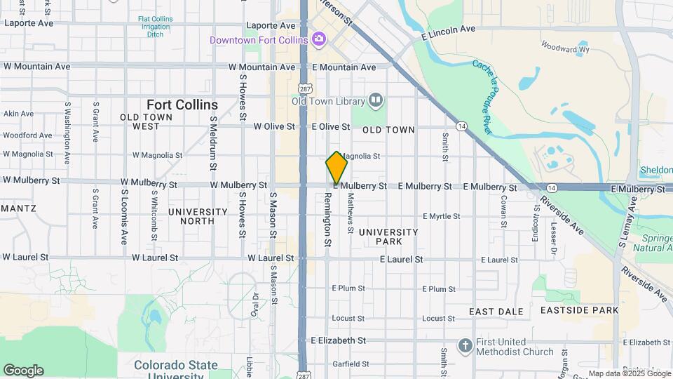 211 E Mulberry St Map and Location Details