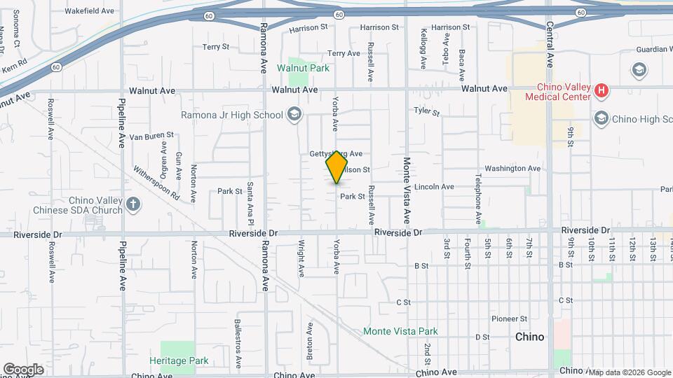 12769 Yorba Ave Map and Location Details