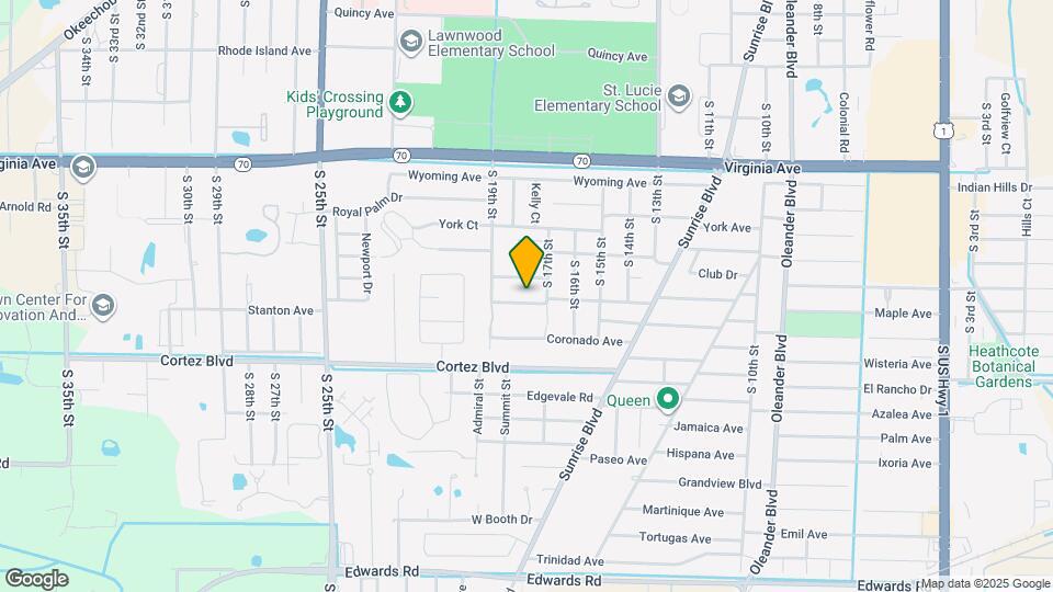 1706 Ponce De Leon Prado Map and Location Details