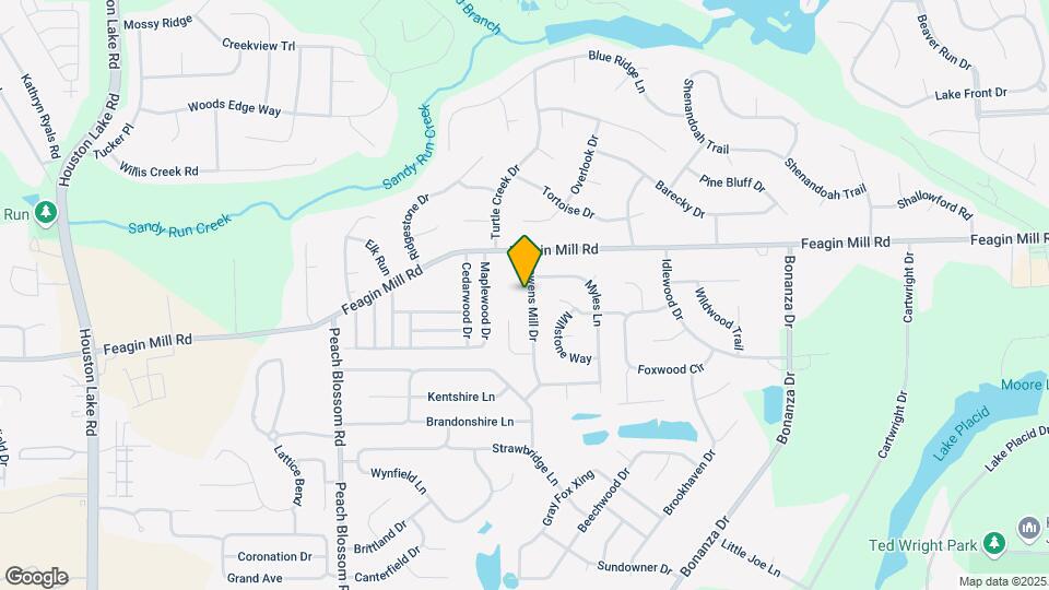 205 Bowens Mill Dr Mapa y Detalles de la Ubicación