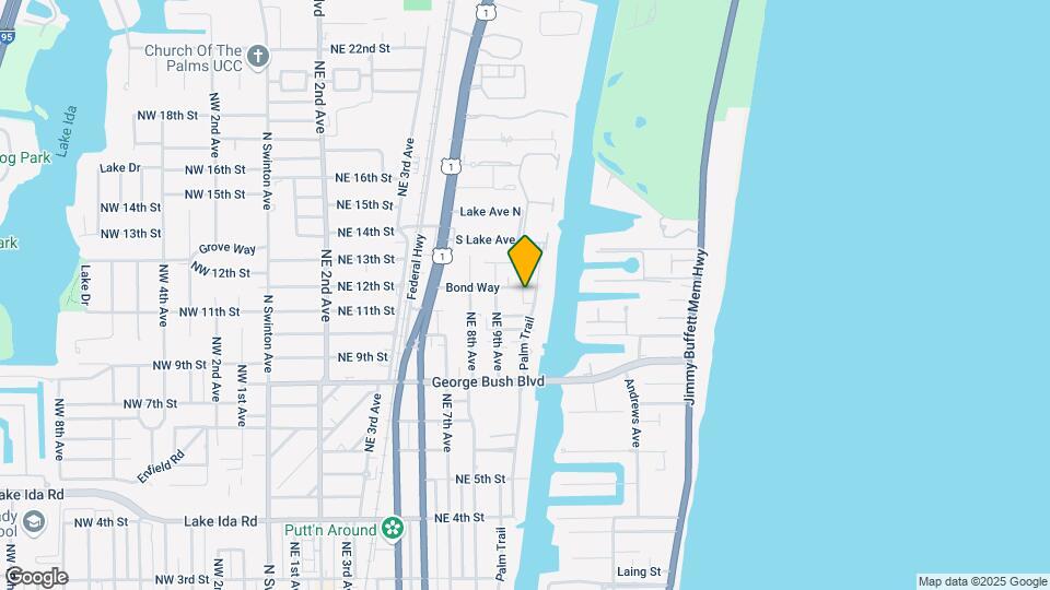 1000 Palm Trl Map and Location Details