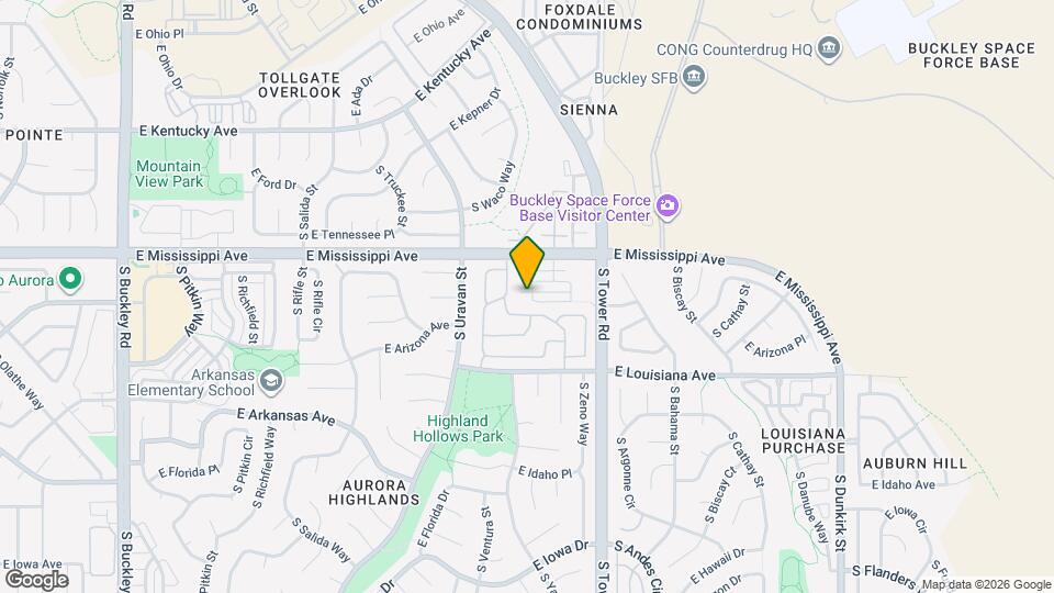 1163 S Walden Ct Map and Location Details