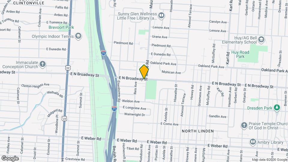 883 E N Broadway St, Unit 885 EN Broadway Map and Location Details