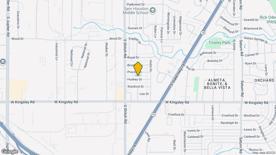 2233 Huskey St Map and Location Details