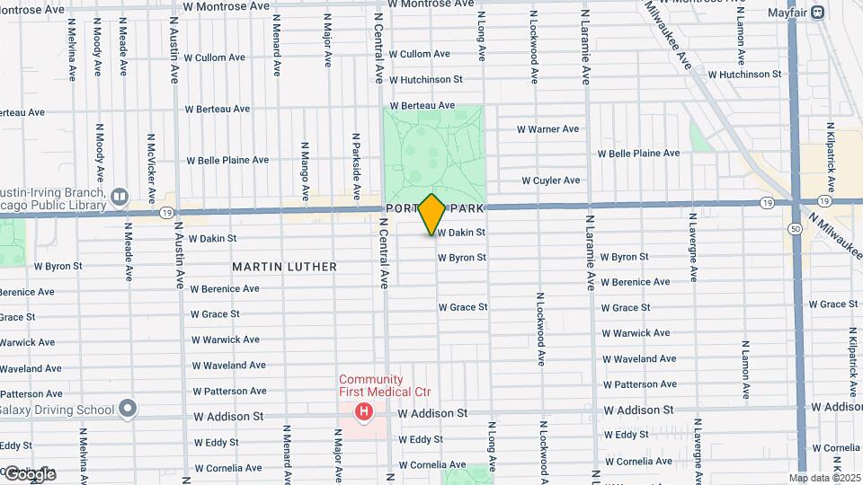 5501 W Dakin St, Unit First floor Map and Location Details