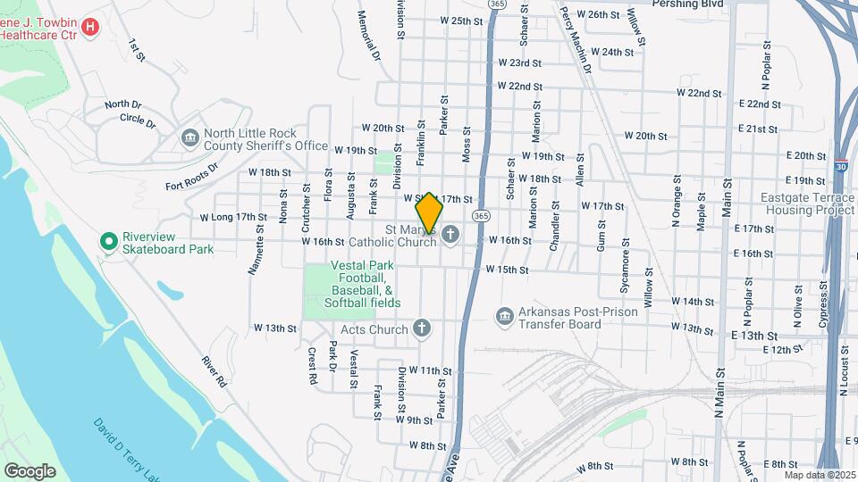 1315 W 16th St Map and Location Details