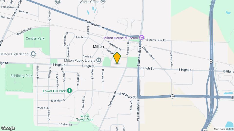 626 E High St Map and Location Details