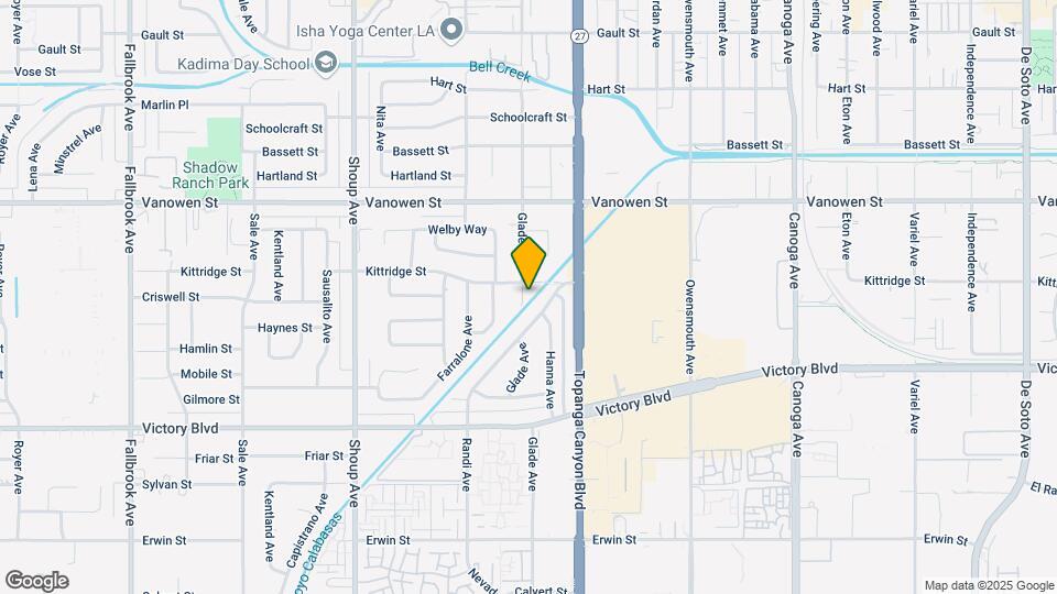 6620 Glade Ave Map and Location Details