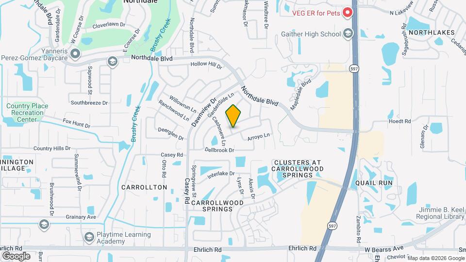 4029 Braesgate Ln Mapa y Detalles de la Ubicación