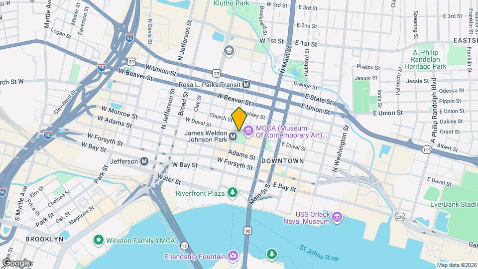 138 W Duval St Map and Location Details