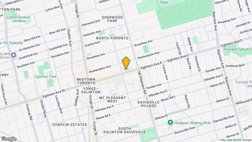 196 Eglinton Ave E Map and Location Details