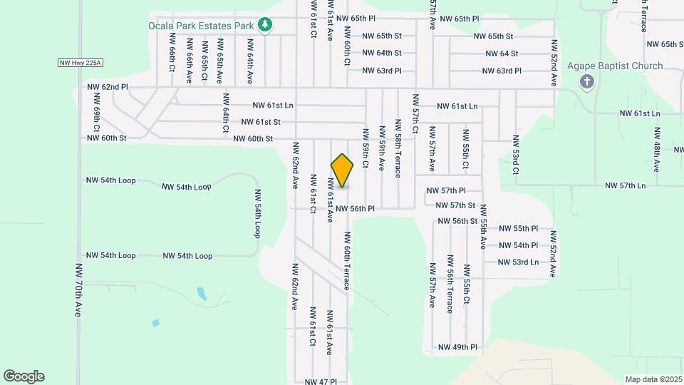 5722 NW 60th Terrace Map and Location Details