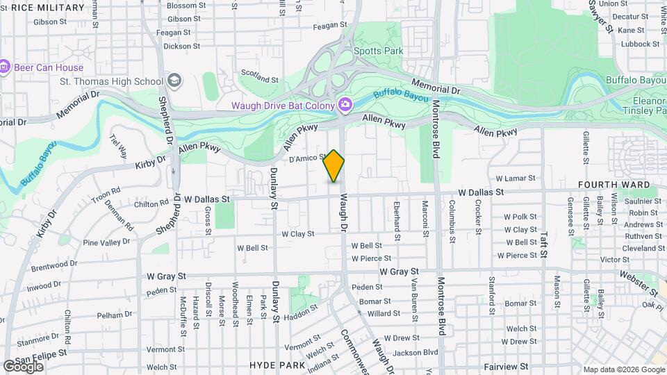 835 Rosine St Map and Location Details