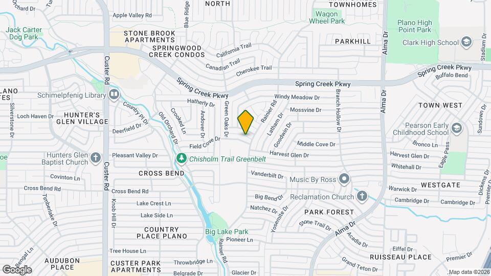 1503 Field Cove Dr Map and Location Details