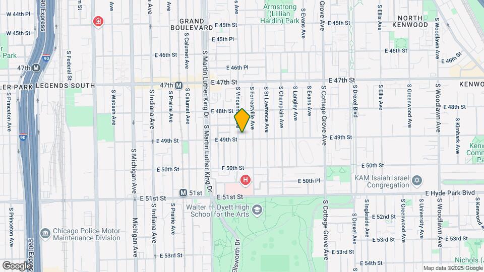4847 S Vincennes Ave Map and Location Details