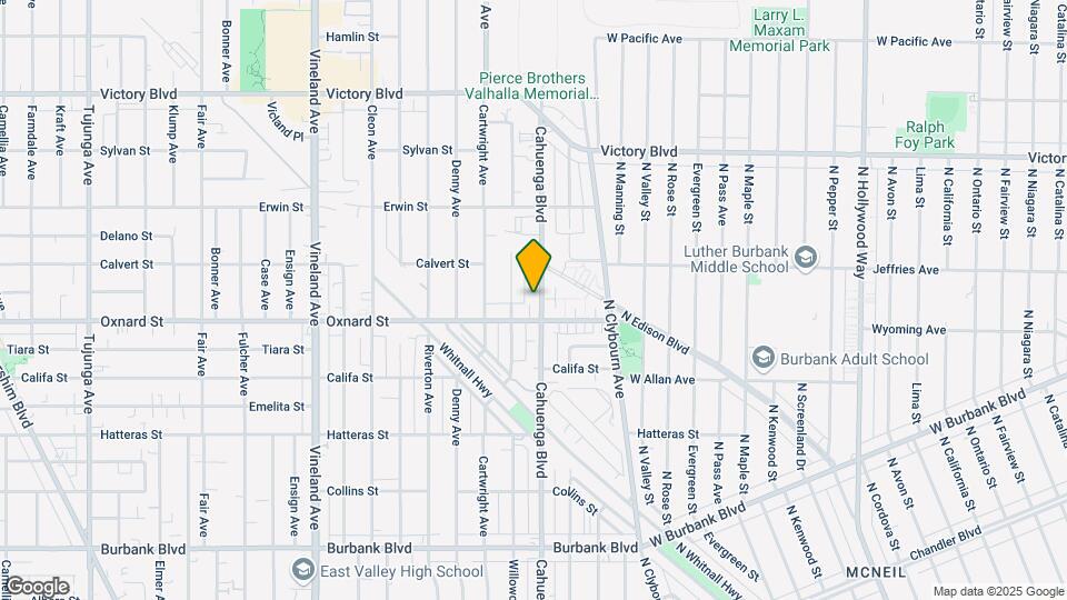 6019 Cahuenga Blvd Map and Location Details