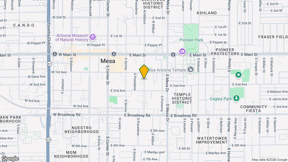 130 S Hibbert Mapa y Detalles de la Ubicación