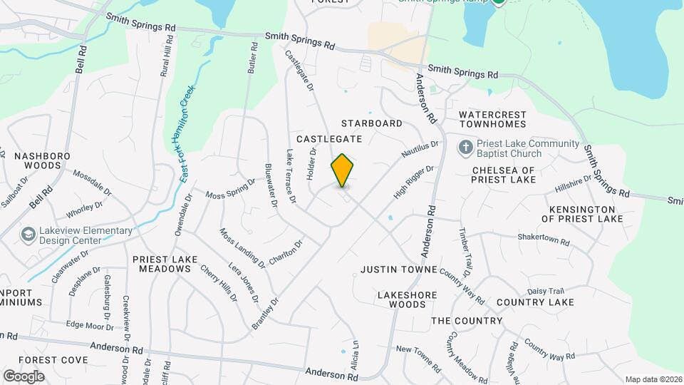 617 Castlegate Dr Map and Location Details