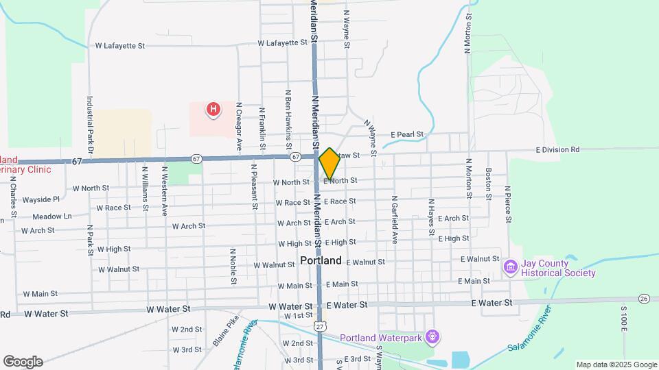 123 E North St Map and Location Details