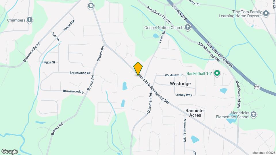 4970 Hiram Lithia Springs Rd Map and Location Details