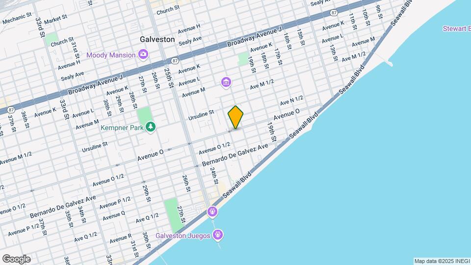2115 Avenue O Map and Location Details