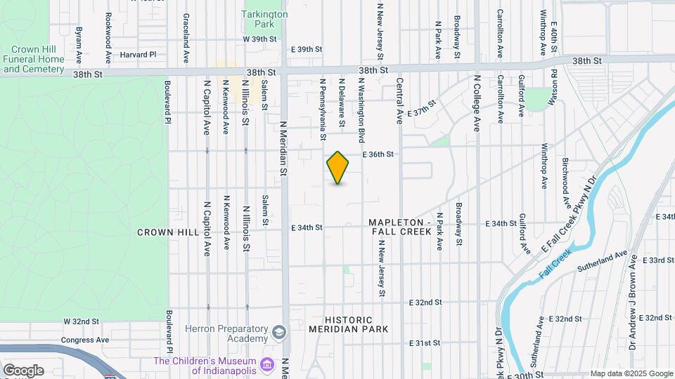 3505 N Pennsylvania St Map and Location Details