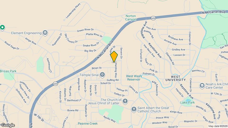 2845 Harding Way Map and Location Details