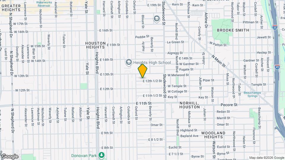 617 E 12th 1/2 St Map and Location Details