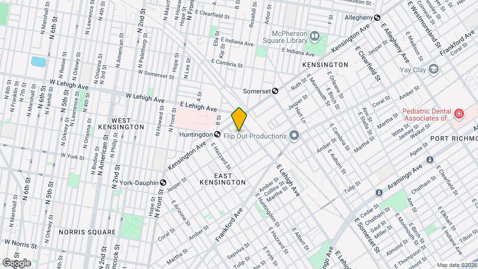 1838 E Oakdale St Mapa y Detalles de la Ubicación
