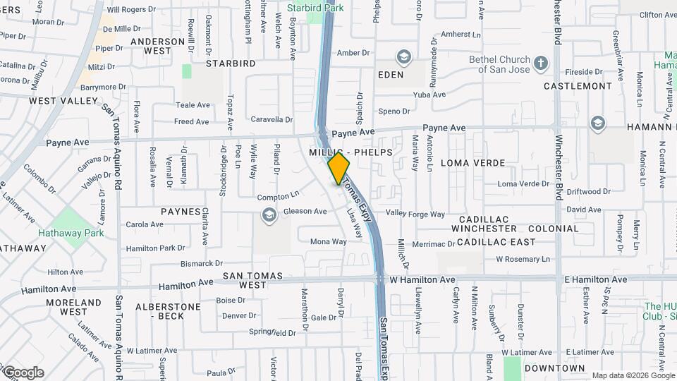 1407 San Tomas Aquino Pkwy, Unit 1 Mapa y Detalles de la Ubicación