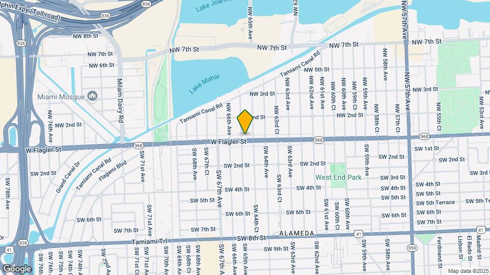 6487 W Flagler St Map and Location Details