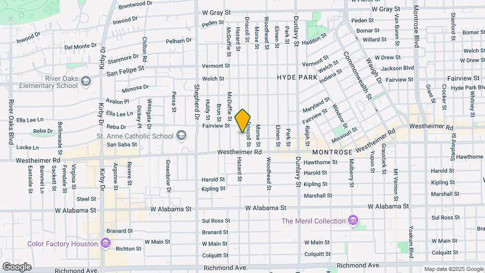 2427 Hazard St, Unit 2 Map and Location Details