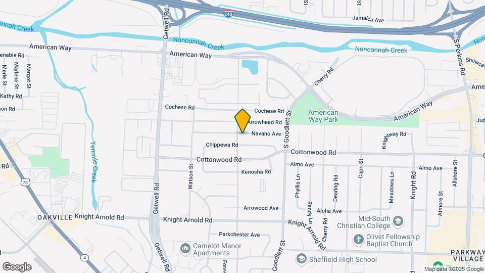 4157 Navaho Ave Map and Location Details