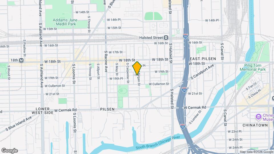 1914 S Morgan St Map and Location Details