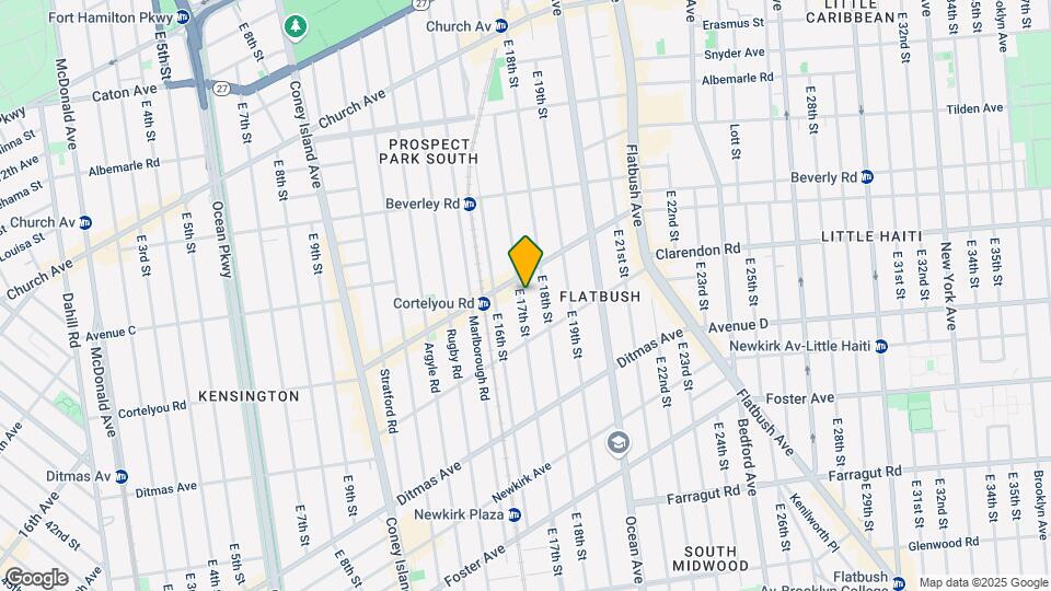 383 E 17th St Map and Location Details