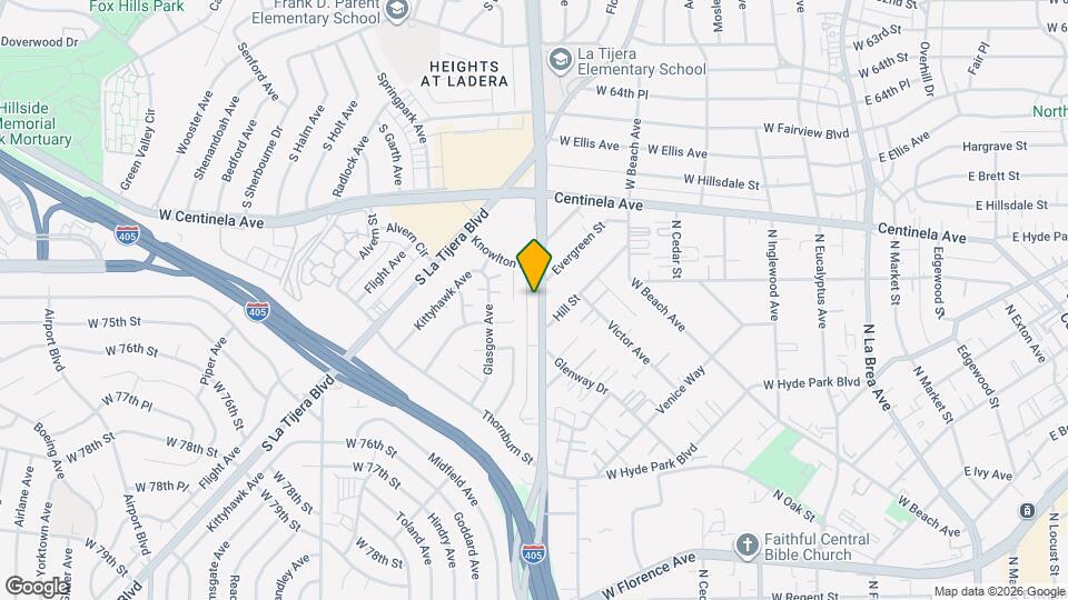7001 S La Cienega Blvd Mapa y Detalles de la Ubicación
