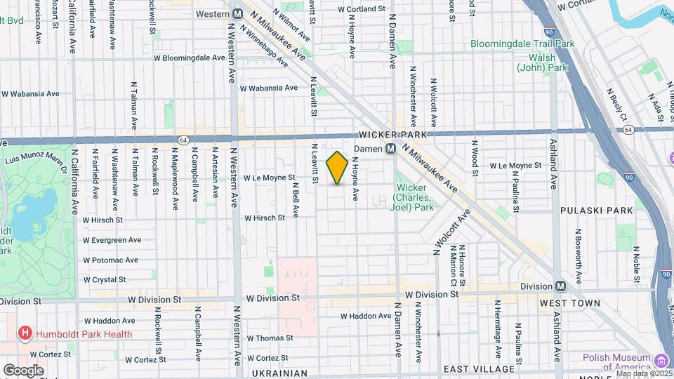 2129 W Le Moyne St Map and Location Details