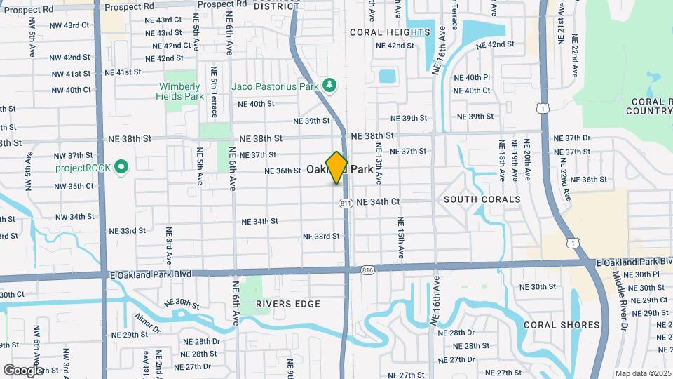 Elliot -3498 NE 11 Ave Mapa y Detalles de la Ubicación