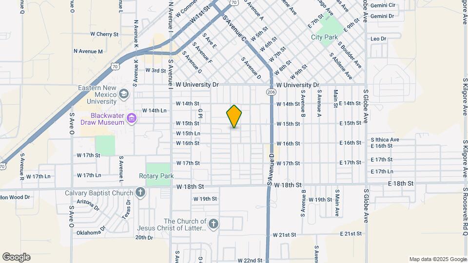 1509 S Avenue F Map and Location Details