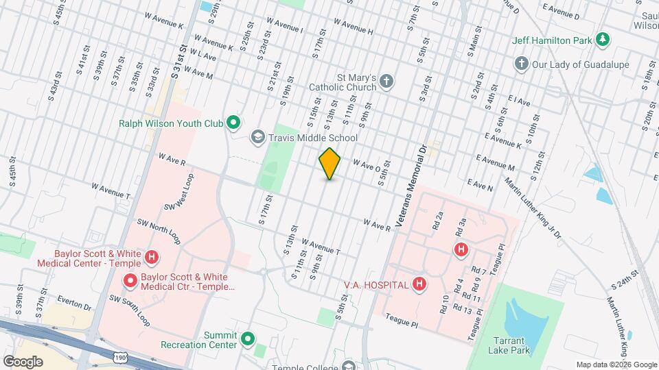 1615 S 11th St Map and Location Details