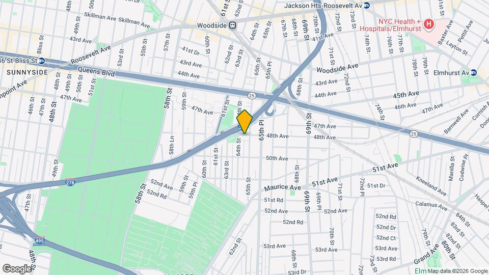 64-12 48th Ave Map and Location Details