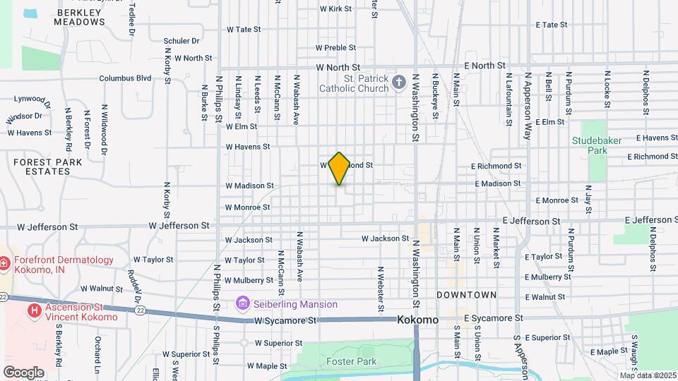 720 N Morrison St Map and Location Details