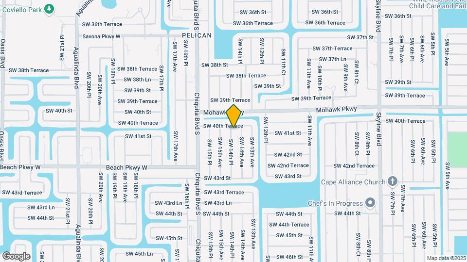 4025 SW 14th Pl Map and Location Details