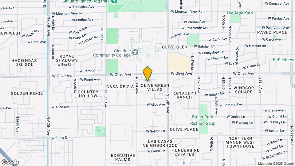 6006 W Townley Ave Map and Location Details