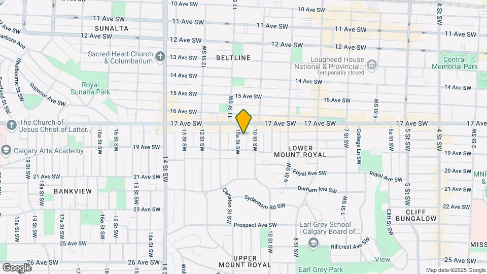 1718 10A St SW Map and Location Details